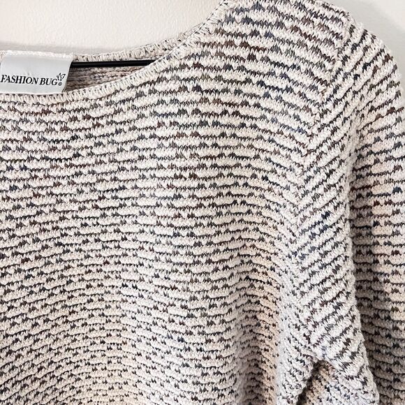 Vintage Fashion Bug 100% Cotton Multicolored Knit Sweater - Medium - Picture 2 of 4